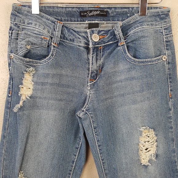 Vintage Y2K 2000s Distressed Streetwear Jeans W/ Studded Pockets 5 - Picture 3 of 8
